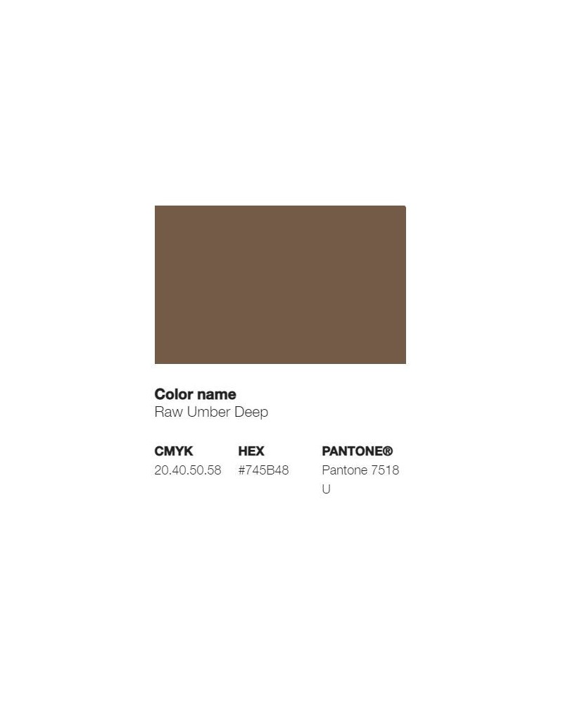 Pantone 7518U - Raw Umber Deep