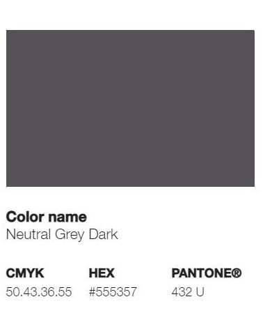 Pantone 432U - Neutral Grey Dark
