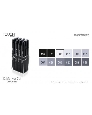 n°7 Gris froids - Set de 12 couleurs