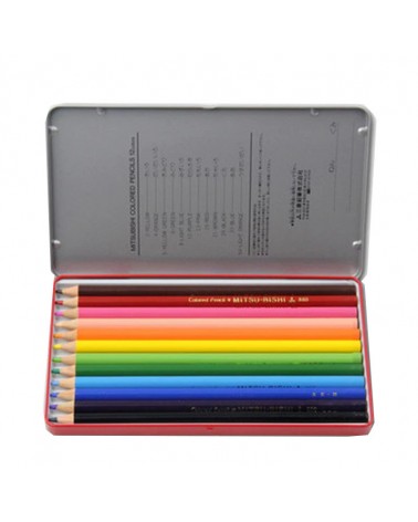 Mini boite de 12 crayons Uni 880
