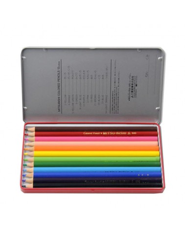 Mini boite de 12 crayons Uni 880
