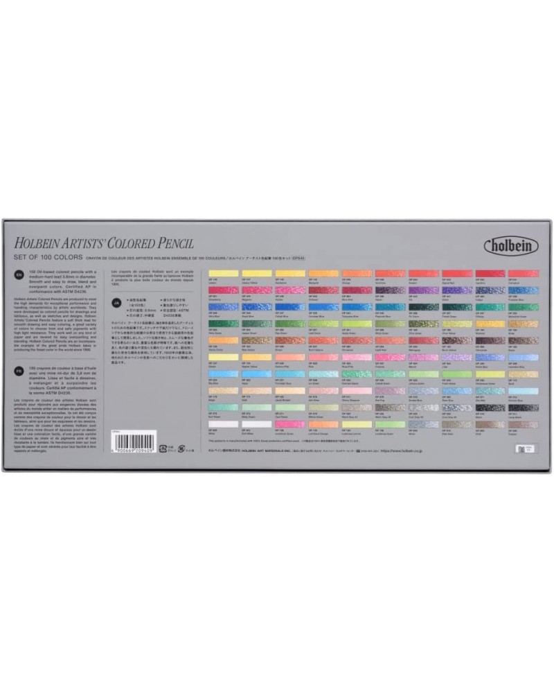 Set 100 crayons de couleurs Holbein