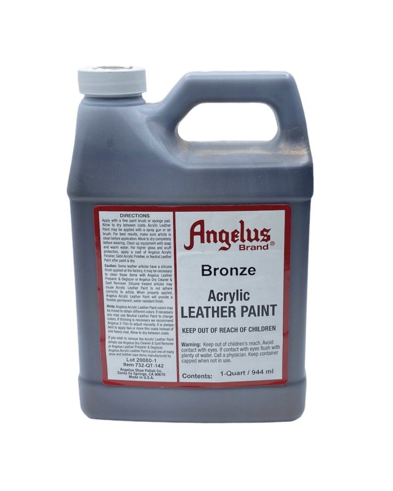Angelus Leather Paint Quart Bronze 142