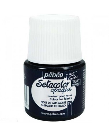 Setacolor Opaque moiré Noir jais