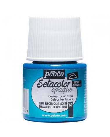 Setacolor Opaque moiré Bleu électrique