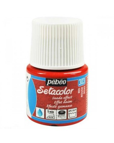 Setacolor effet daim Rouge