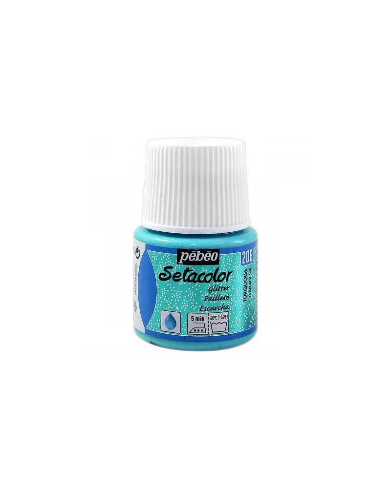 Setacolor pailletté Turquoise