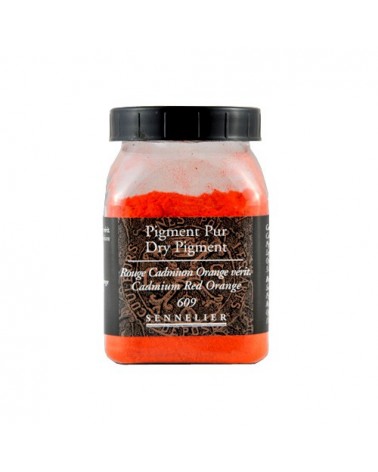 Pigment rouge cadmium orange véritable Sennelier
