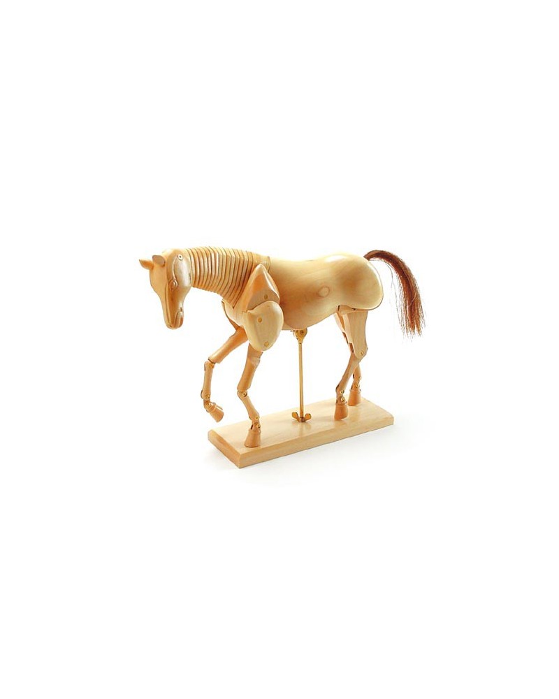 Cheval en bois articulé 20cm