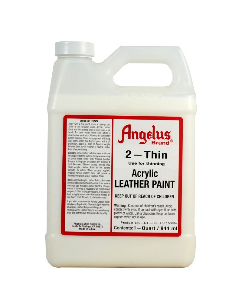 Angelus Acrylic Leather Paint, 4 Fl Oz (Pack of 1), White