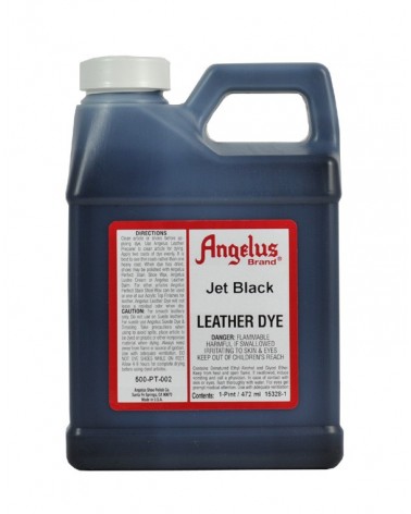 Angelus leather Dye Jet Black Paint 002 pint