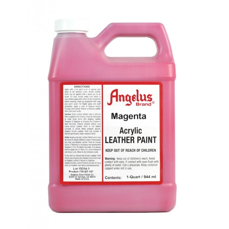 Pintura Para Cuero Angelus Magenta, Red Leather Paint Spray
