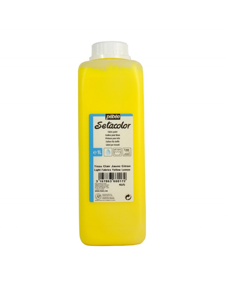 Tissus clair jaune citron 1 litre
