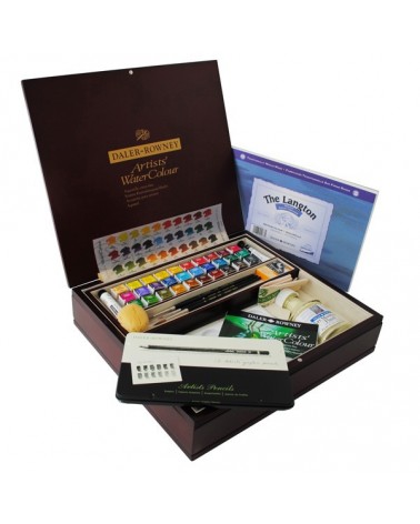 Coffret bois aquarelle Daler Rowney