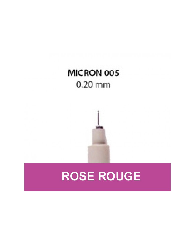 005 Rose rouge Pigma Micron