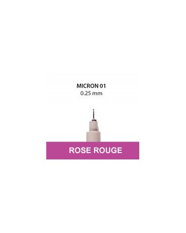 01 Rose rouge Pigma Micron