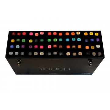 Touch Twin Marker sets assortis de ShinHan par valise de 60 sets de 36 24 12