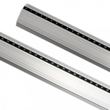 Aluminium cutting ruler