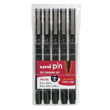 set feutres precision uni pin