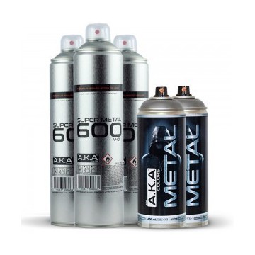 Spray 600ml et spray couleurs metalliques 